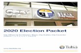 2020 Election Packet - Tulsa County, Oklahoma · A. City of Tulsa Election Resolution No. 20041 (published) B. City of Tulsa Selected Ordinances for Political Campaigns Section 4:
