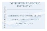 OFFENDER RE-ENTRY INITIATIVE Offender Re-entry ... - OFFENDER STATISTICS â€“ Dallas, Tx Offender Re-entry