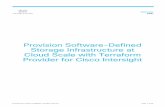 Provision Software-Defined Storage Infrastructure at …...overview of the design and development of a Terraform configuration for provisioning infrastructure and installing the operating