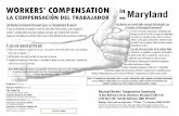 MD Workers' Compensation Commission Employer's Notice C …Aviso: El suministrar información falsa u ocultar información sobre cualquier actividad relacionada con trabaio o relacionada