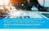 Multi-Enterprise Platforms Provide New Lending …...discounting and reverse factoring, commonly known as supply chain finance. But new solutions tied to multi-enterprise platforms