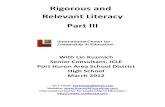 Rigorous and Relevant Literacy Part IIIphasdsecondary.weebly.com/.../4772176/literacy_part_iii.pdf · 2019-01-15 · Redefining Literacy in Grades 7-12: Strategies for Document, Technological