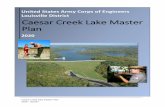 Caesar Creek Lake Master Plan · 2020-07-10 · Caesar Creek Lake. In the context of t his Master Plan, “goals” express the overall desired end state of the Master Plan whereas
