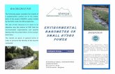 ENVIRONMENTAL BAROMETER ON POWER · In Italy, the best example is the Magra river where the competent Water Authority has developed a comprehensive river basin management plan which