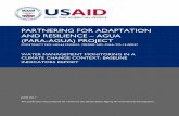 PARTNERING FOR ADAPTATION AND RESILIENCE AGUA (PARA … de... · 1 similarly partnering for adaptation and resilience – agua (para-agua) project contract no.14s16412wk01, order