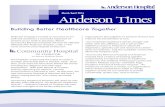 Building Better Healthcare Together · May 2007March/April 2016 Building Better Healthcare Together Anderson Hospital is excited to announce to our staff and volunteers a successful