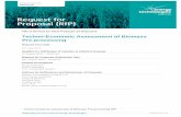 Techno-Economic Assessment of Biomass Pre …...Techno-economic assessment of Biomass Pre-processing RfP Micro scale (distributed) < 1 MWe Small-Medium scale 1 – 10 MWe Large scale