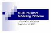 Multi-Pollutant Modeling PlatformComponents of 2002 MP Modeling Platform 2002 National Emissions Inventory (NEI) Criteria and HAPs 2002 Meteorological Data MM-5 and MCIP v3.1 Nationwide