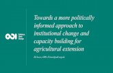 Towards a more politically informed approach to institutional … Laws Presentation.pdf · 2019-04-26 · Towards a more politically informed approach to institutional change and
