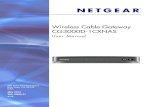 Wireless Cable Gateway CG3000D-1CXNAS - Midco · The fixed IP address that your ISP has assigned to you. • Static IP Mask. The network number portion of an IP address. Unless you