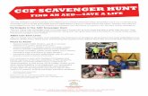 Participate in the AED Scavenger Hunt AEDs Can Save Lives ... · scavenger hunt to locate automated external defibrillators (AEDs) in camps across the nation. Campers and staff are