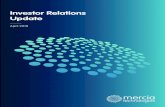 Investor Relations Update - mercia.co.uk · Welcome to Mercia’s latest Investor Relations Update, ... On Thursday 1 February 2018 we brought together our portfolio companies, investors