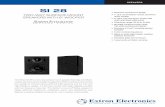 SI 28 · SPEAKERS SI 28 The Extron SI 28 is a two-way surface mount speaker featuring a ferrofluid-cooled, aluminum dome tweeter coupled to an Extron exclusive, new conical