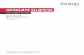 Kogan Super Insurance Guide ... The insurance cover generally available, if you are eligible, is: â€¢