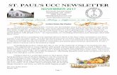 ST. PAUL’S UCC NEWSLETTERstorage.cloversites.com... · Dated Ornament Series First in the series (2014) Second in the series (2015) Third in the series (2016) Fourth in the series