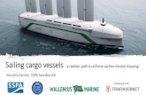 Sailing cargo vessels - a realistic path to achieve carbon-neutral … · 2019-09-16 · Vendela Santén, Project Manager Research vendela.santen@sspa.se. TRAFIKVERKET VETENSKAP OCH