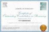 IISc Bangalore - V V SRINIVAScivil.iisc.ernet.in/~vvs/certificates/JH2-certificate.pdf · 2017-01-31 · JOURNAL OF HYDROLOGY awarded November, 2016 to V V SRINIVAS The Editors of