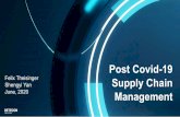 Post-Covid-19 Supply Chain Management...2020/06/22  · and digital supply chain expertise as well as latest Covid-19 restart insights from China. 3 More than any stress test, Covid-19