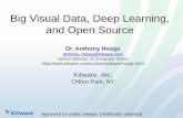 Big Visual Data, Deep Learning, and Open Source · ParaView. large data analysis & visualization application ... – Big Data – GPU computation – Open source software • Various