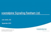 voestalpine Signaling Fareham Ltd.PS2]_3-2... · 2019-09-04 · voestalpine SIGNALING Fareham Ltd. voestalpine Railway Systems September 4, 2019 3 voestalpine SIGNALING Fareham Ltd.