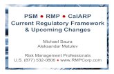 PSM RMP CalARP Current Regulatory Framework & Upcoming …Process Safety Management Program (PSMP) ** 5189.1(v,w) 2762.16 ---General Implementation Strategies & Resources. Overlap