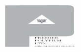 PREMIER POLYFILM LTD. Poly Film Ltd. AR-2018-19... · 2019-08-30 · Beetal Financial & Computer Services (P) Ltd. Beetal House, 99, Madangir, Behind Local Shopping Centre, Near Dada