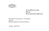 California Bar Examination · 2017-05-19 · The State Bar Of California Committee of Bar Examiners/Office of Admissions 180 Howard Street • San Francisco, CA 94105-1639 • (415)