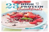 HIGH PROTEIN - Amazon S38. Paleo Protein Powder Granola 14 9. Protein Power Breakfast Cookies 15 10. High Protein Pancake Muffin Dippers 16 11. Veggie Omelet Muffins 17 12. Protein