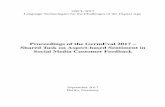 Proceedings of the GermEval 2017 Shared Task...Proceedings of the GermEval 2017 – Shared Task on Aspect-based Sentiment in Social Media Customer Feedback, pages 30–35, Berlin,