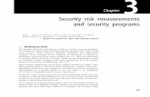 Security risk measurements and security programsC… · “Return to Tomorrow,” Star Trek, Stardate 4768.3 3.1 INTRODUCTION The breadth of threats in the modern world of security