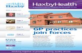 HaxbyHealth · 2020-04-30 · HaxbyHealth A quarterly healthcare magazine for the people of York ISSUE 11 SPRING 2015 Page 4 New boundary Haxby Group Surgeries Locatio ns of a l GP