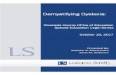 Demystifying Dyslexia: Riverside County Office of ... ... International Dyslexia Association) 4 Dyslexia