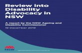 Review into Disability Advocacy in NSW...4 DAFP Disability Advocacy Futures Program Key proposal of this Review, with a number of recommended components DAISI Disability and Aged Information