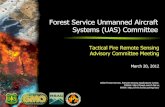 Forest Service Unmanned Aircraft Systems (UAS) ... Current Forest Service Perspective on UAS â€¢UAS