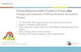 Training Behavioral Health Providers in Primary Care: Key ... · Training Behavioral Health Providers in Primary Care: Key Strategies and Components of Effective Workforce Development
