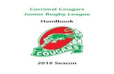 Corrimal Cougars Junior Rugby League Handbookcorrimalcougars.com.au/uploads/2018_corrimal_jrlfc_handbook.pdf · Corrimal Cougars have many ways for you to find information about game