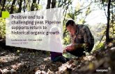 Positive end to a challenging year. Pipeline supports ... · Positive end to a challenging year. Pipeline supports return to historical organic growth Conference call - Full year