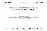 BOARD OF DIRECTORS AGENDA PACKET€¦ · 2. Public comment on items not on the regular agenda 3. Consent Calendar A. SCTA/RCPA Concurrent Items 3.1. Admin – Minutes of the July
