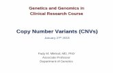 Copy Number Variants (CNVs) - UAB · 2017-11-10 · Copy number variants (CNVs) • Stretches of genomic DNA present in more than or less than two copies that can range in size from
