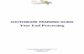 SOUTHWARE TRAINING GUIDE Year End Processing end processing 2016.pdfpayments in the new year.** 4. Create 1099-Misc forms. You may specify a minimum 1099-MISC amount (vendors who were