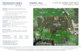 CHAPEL HILL 1,121.67 ACRES FOR SALE · CHAPEL HILL SWQ OF BUS 287 & BONDS RANCH F0RT WORTH, TEXAS 76131 1,121.67 ACRES FOR SALE FORT WORTH, TEXAS ANDREW PRINE - 214-239-2361 ... •