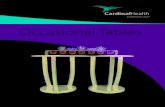 Occasional Tables - Cardinal Health€¦ · Occasional Tables. 2 Cardinal Health Canada Furniture – Occasional Tables Item Number Description Width Depth Height AKTE52 Country French