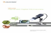 INSTRUCTION MANUAL · 2019-07-23 · Thank you for purchasing the Celestron Deluxe Handheld Digital Microscope. Your microscope is a precision optical instrument, made of the highest