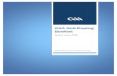 GAA Anti-Doping Booklet · Doping is defined as the occurrence of one or more of the anti-doping rule violations (ADRVs) set out in the Irish Anti-Doping Rules. Did you know that