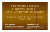 Pedestrian & Bicycle Roadway Design – Safe, Smart …...Michigan Dept. of Transportation Designing Healthy Livable Communities May 29, 2008 A: 4 – Safe Design Features a) Bike