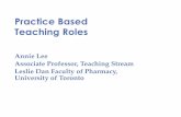 Practice Based Teaching Roles - Canadian Society of ......Five Microskills - get a commitment, probe for supporting evidence, teach general rules, reinforce what was right, correct