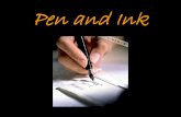Pen and Ink - Denton Independent School District...drawings (hatching, crosshatching, stippling) Pen and ink is well-suited for creating images that have a strong graphic quality and