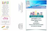 ThePhilippian · 2017-09-05 · SEPTEMBER 10, 2017! Philippi Baptist Church! 6:00 PM! James Mason, ! Pastor of New Emanuel Chapel, ! will bring the message. H Volume XXXV Number 35