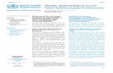 261–280 No. 22 Weekly epidemiological record Relevé ... · April 2015 Sommaire 261 Réunion du Groupe stratégique consultatif d’experts sur la vaccination, avril 2015: Biologicals
