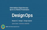 DesignOps - Amazon Web Services...2018/04/05  · CWDS /3 Sprint Goals Design • User Experience (UX) for User Login Flow (Cognito) • Support for Child profile development - Read-only